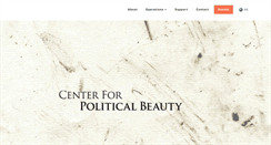 Desktop Screenshot of politicalbeauty.com